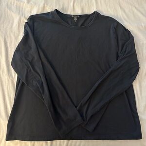 Athleta Black Long Sleeve Shirt size L